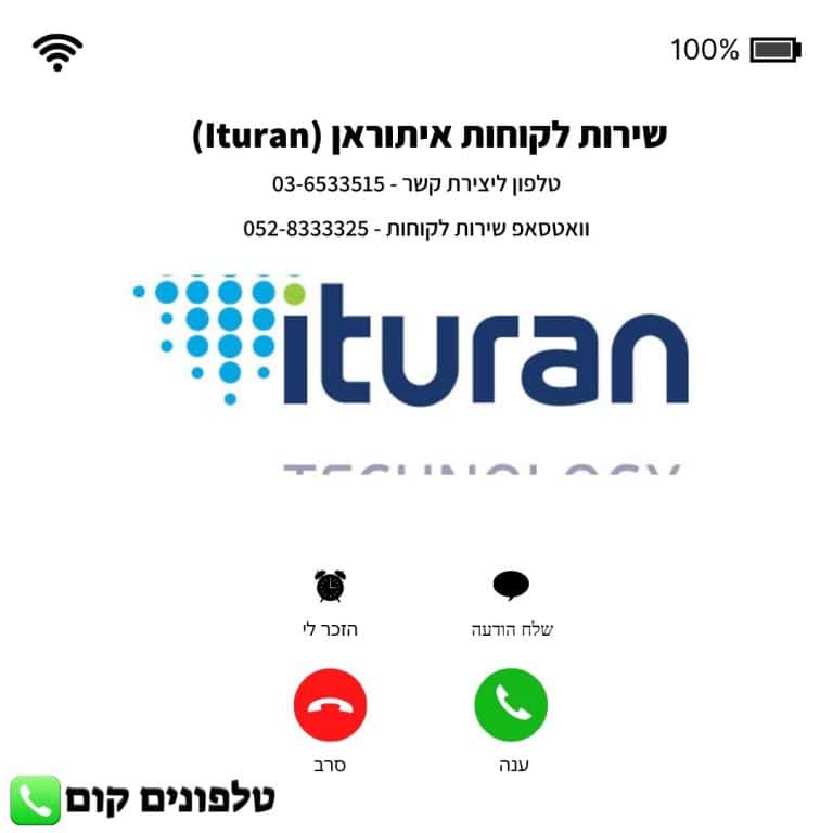שירות לקוחות איתוראן (Ituran) טלפון וואטסאפ